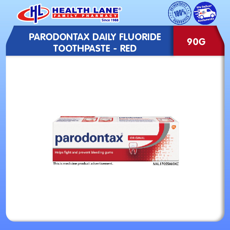 PARODONTAX DAILY FLUORIDE TOOTHPASTE (90G) - RED
